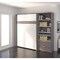 Bestar Cielo Full Murphy Bed and Shelving Unit with Drawers (89W), Bark Grey & White 80892-47 - alternate 6